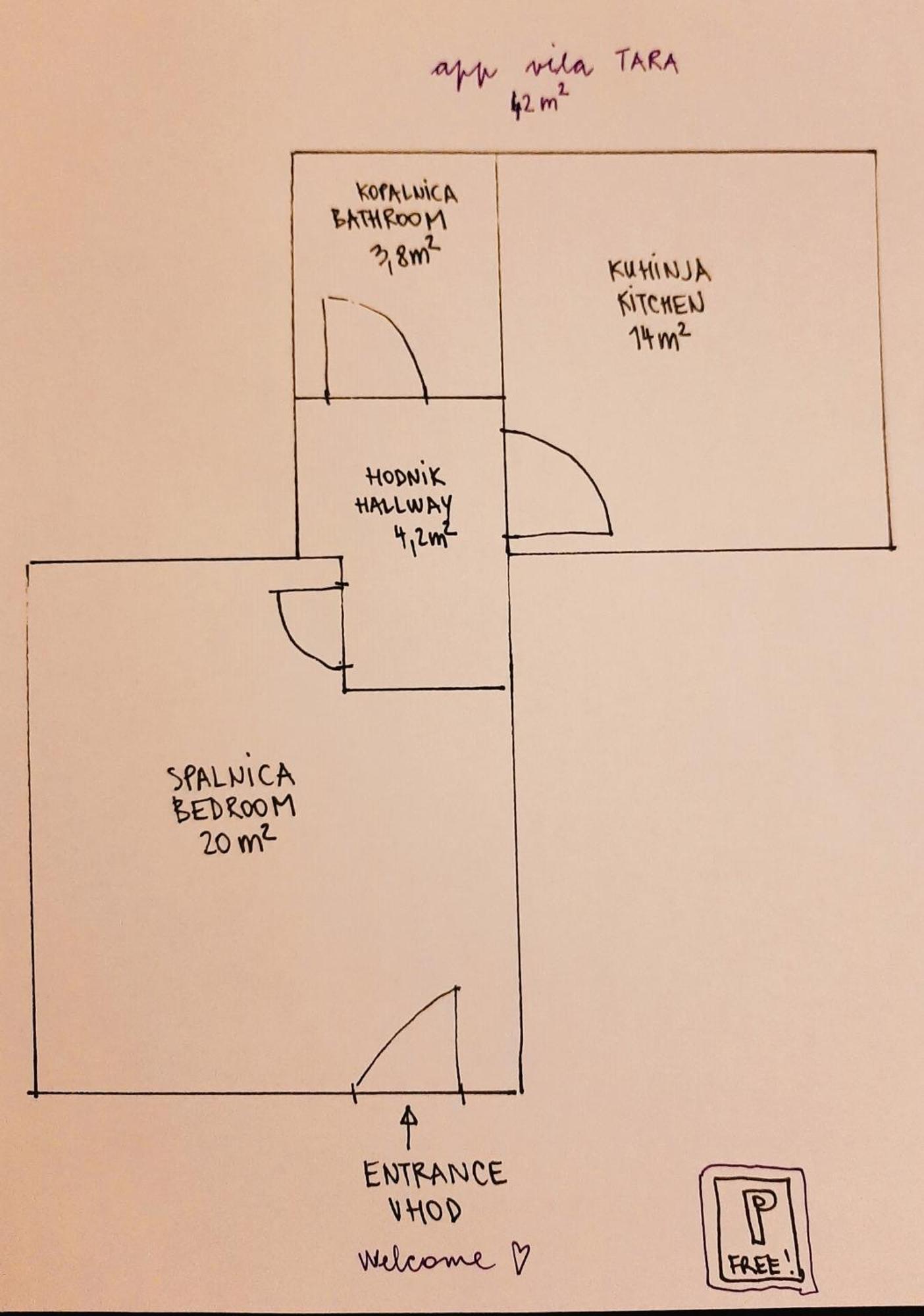 Apartma Vila Tara Prebold Eksteriør bilde